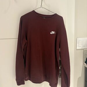 Nike Men's Maroon Sweater Red